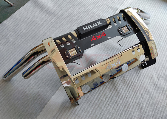 Tope de la barra de la parrilla del camión de Hilux Revo Tritón con las consolas de montaje